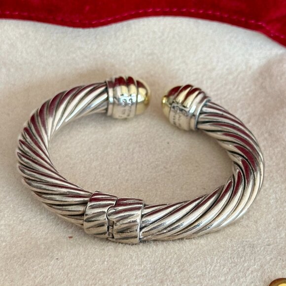 David Yurman Vintage Two-Tone Cable Classics Dome Bracelet - Picture 5 of 6